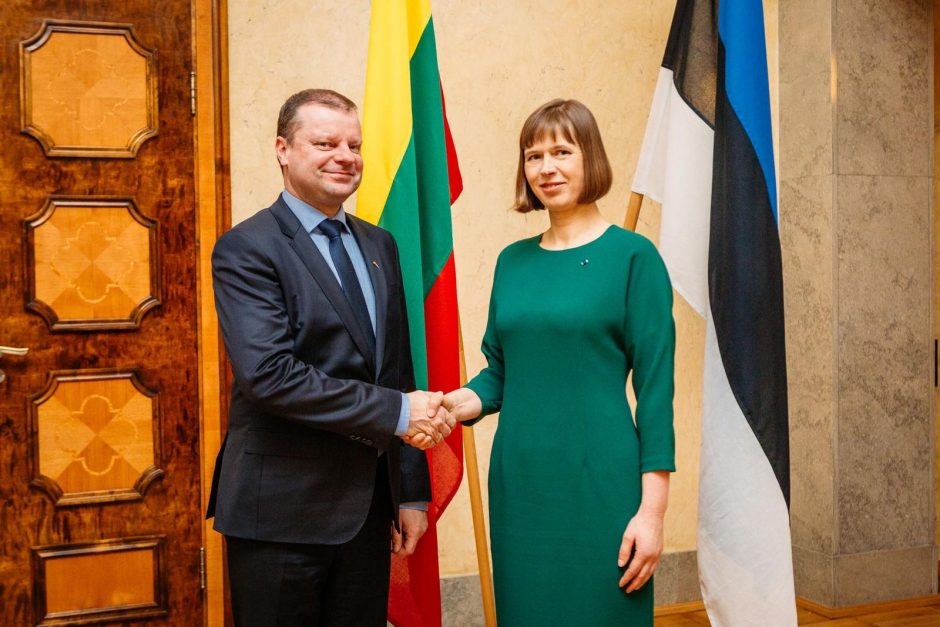 S. Skvernelis su Estijos prezidente kalbėjo apie regiono saugumą