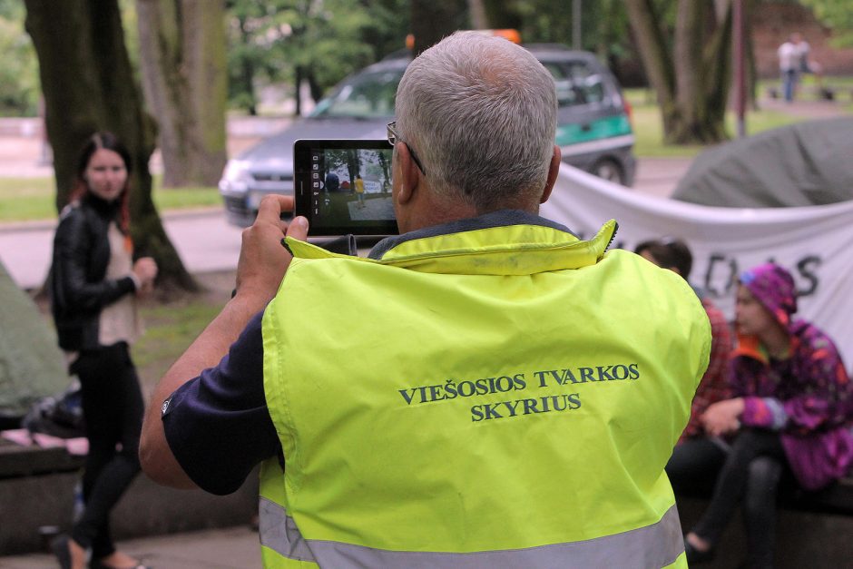 Ar ilgam protestuotojai okupavo Miesto sodą?