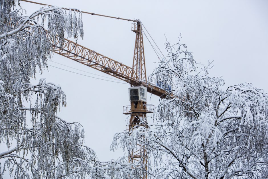 Per Velykas į Kauną sugrįžo žiema