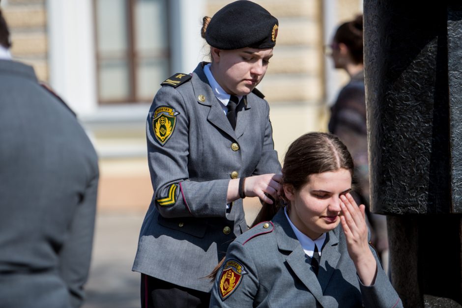 Kadetus sveikinusi D. Grybauskaitė: mums visiems esate pavyzdys