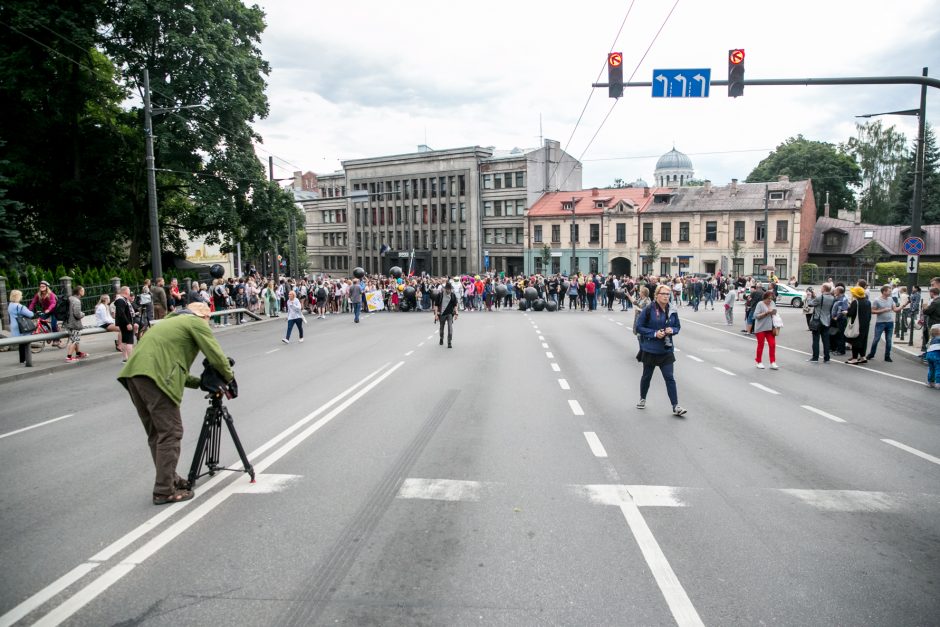 Parodos kalno šturmas: žmonės kopė kirpdamiesi, su vaišių stalais, šunys – neštuvuose