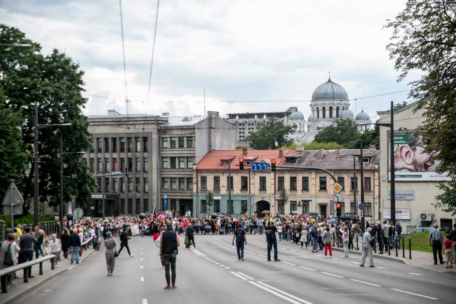 Parodos kalno šturmas: žmonės kopė kirpdamiesi, su vaišių stalais, šunys – neštuvuose