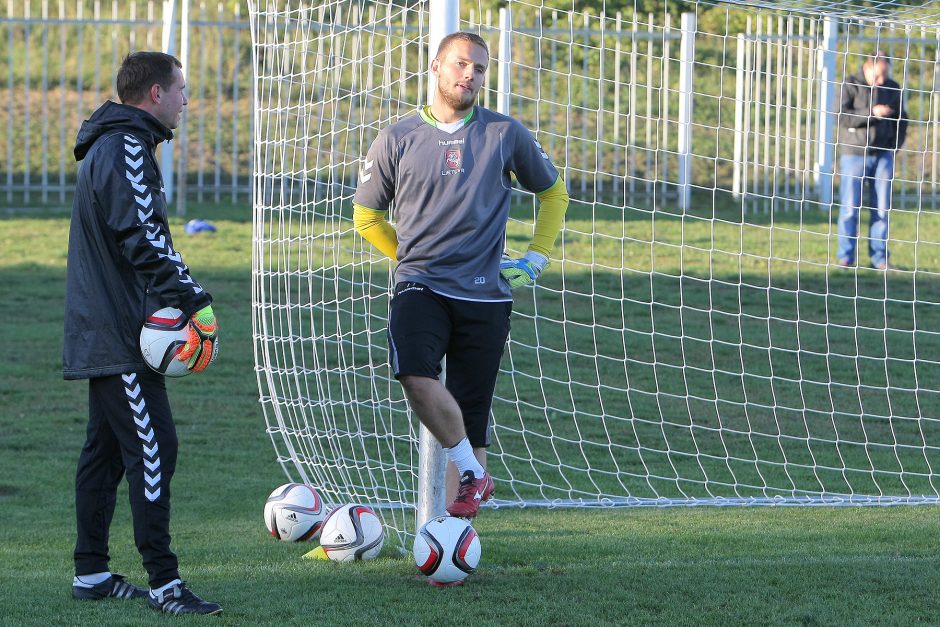 Lietuvos futbolo jaunimo U-21 rinktinės treniruotė