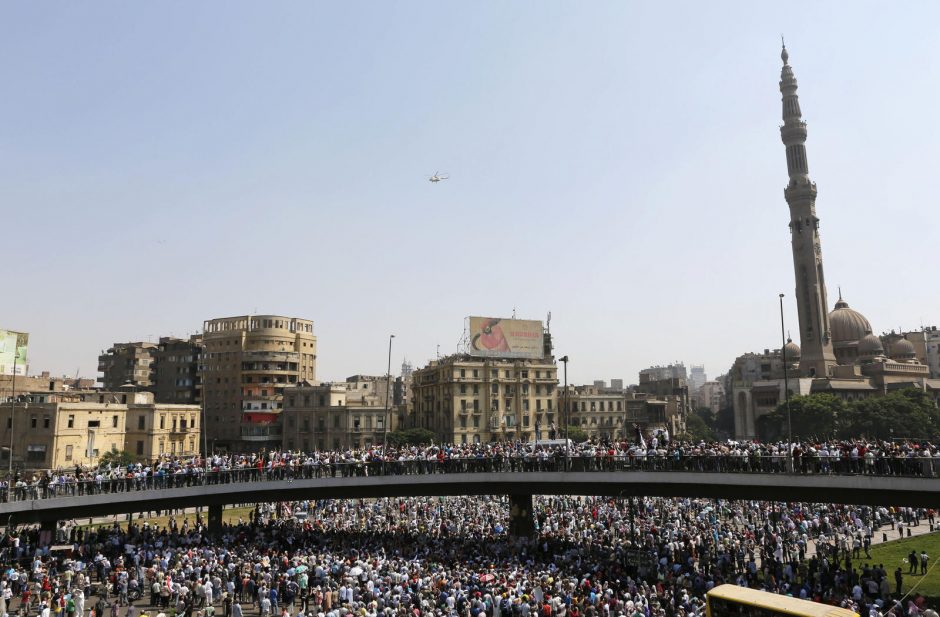 Egipto sostinėje Kaire - demonstracijos ir šūviai