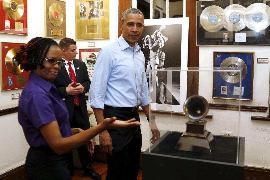 JAV prezidentas B. Obama – Jamaikoje ir pas B. Marley