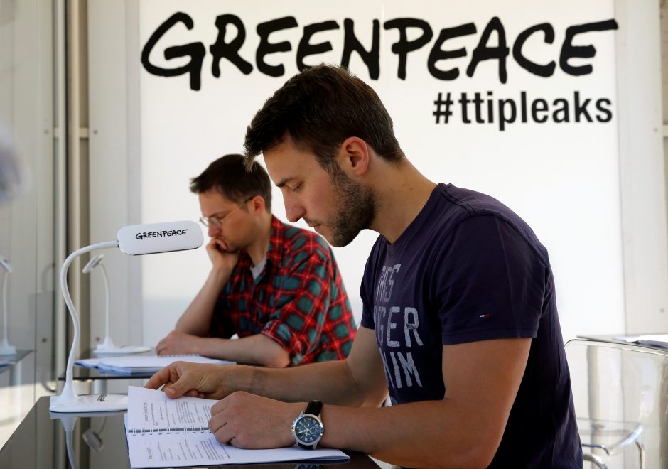 „Greenpeace“ paviešinti dokumentai kelia abejonių dėl ES ir JAV sutarties