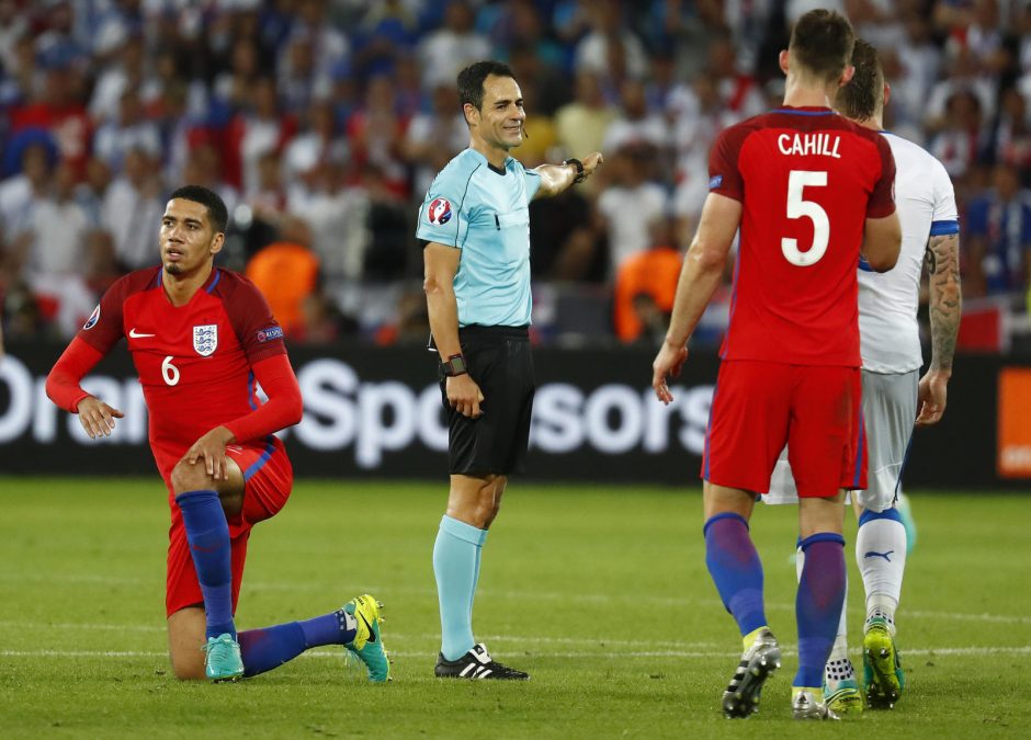 Anglijos futbolininkams lygiosios su Slovakija garantavo vietą aštuntfinalyje