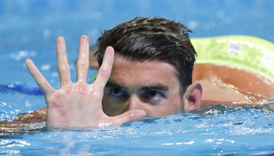 JAV plaukikas M. Phelpsas jau penktą kartą dalyvaus olimpiadoje