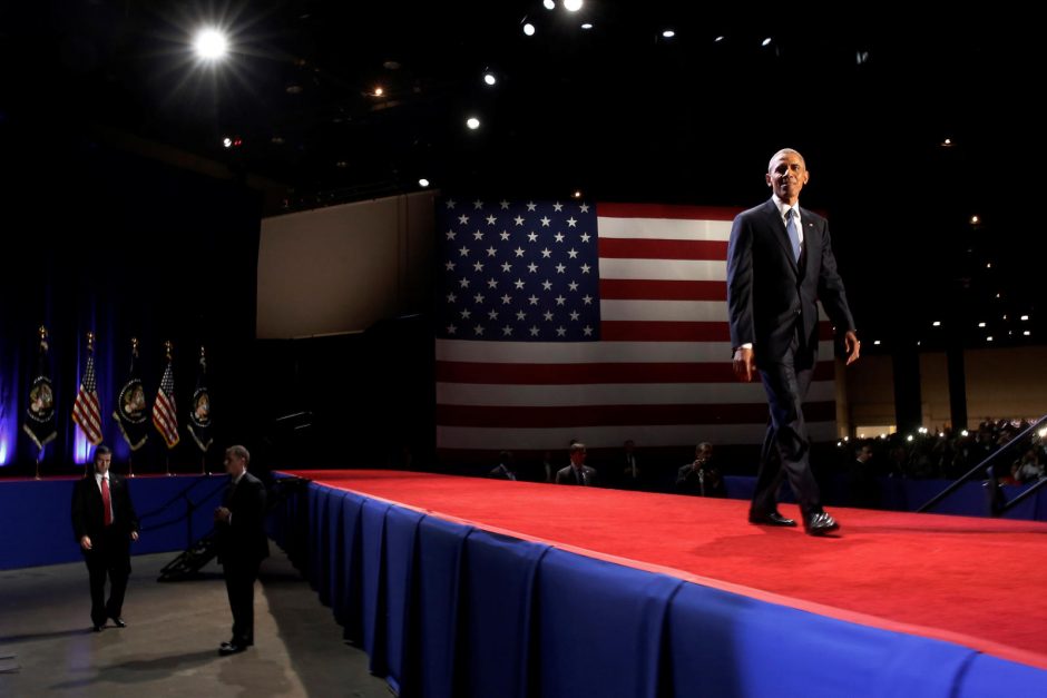 Prezidentas B. Obama pasakė jaudinamą atsisveikinimo kalbą