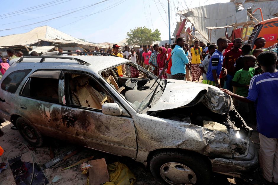 Per sprogimą Somalio sostinėje žuvo mažiausiai 30 žmonių