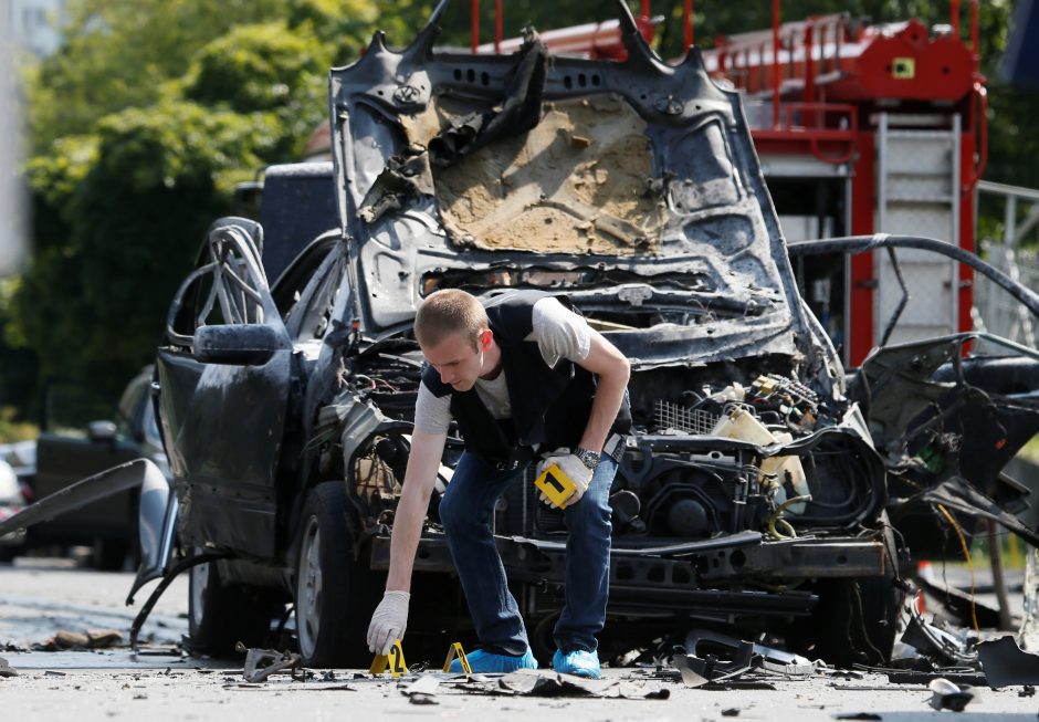 Kijeve sprogus automobiliui žuvo ukrainiečių karininkas