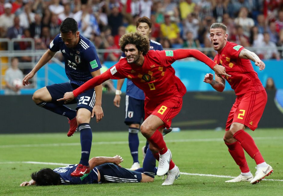Pasaulio futbolo čempionato aštuntfinalis: Belgija – Japonija