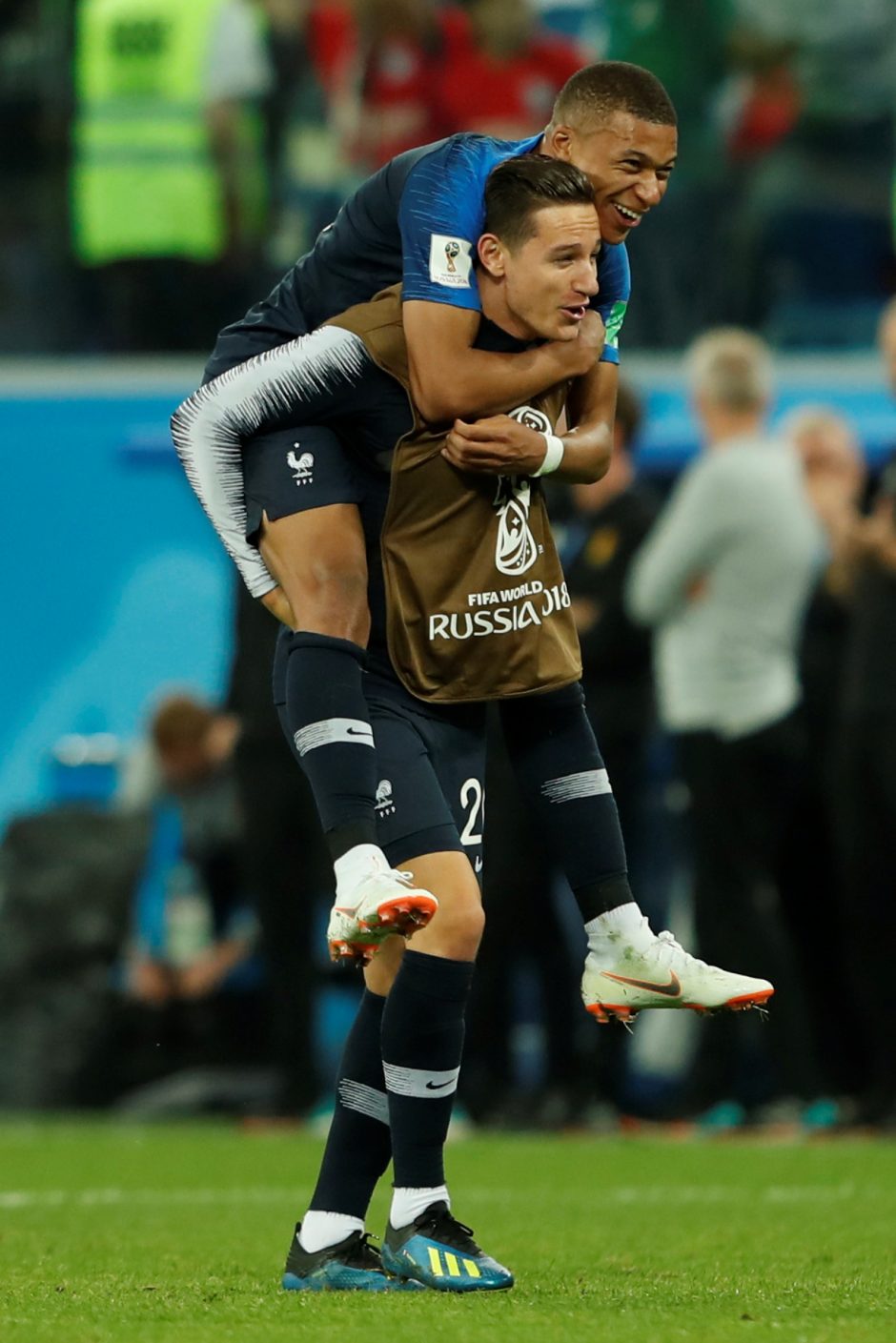 Prancūzijos futbolininkai žengė į pasaulio čempionato finalą