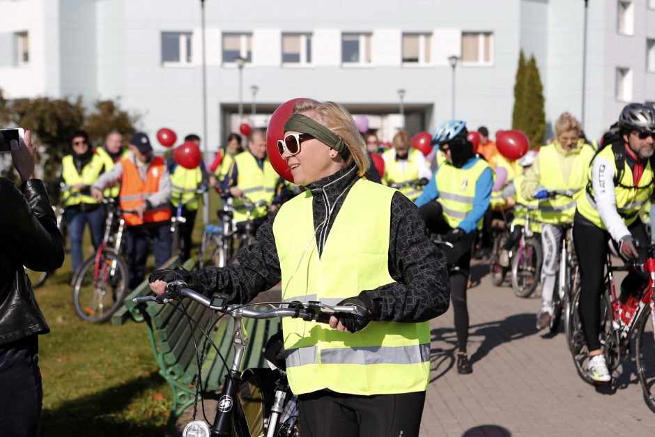 Nuo širdies ligų gydytojai ir jų pacientai spruko dviračiu