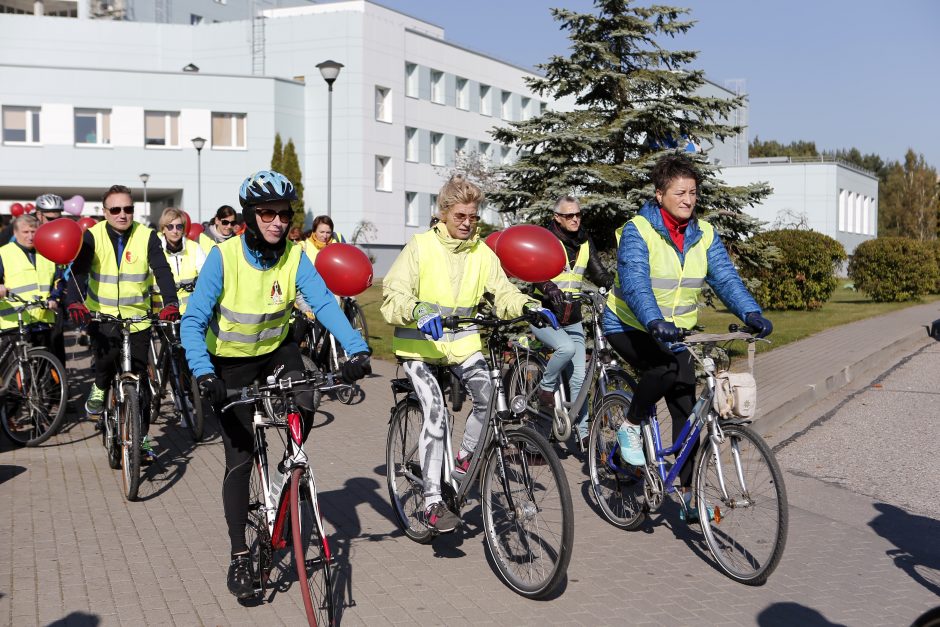 Nuo širdies ligų gydytojai ir jų pacientai spruko dviračiu