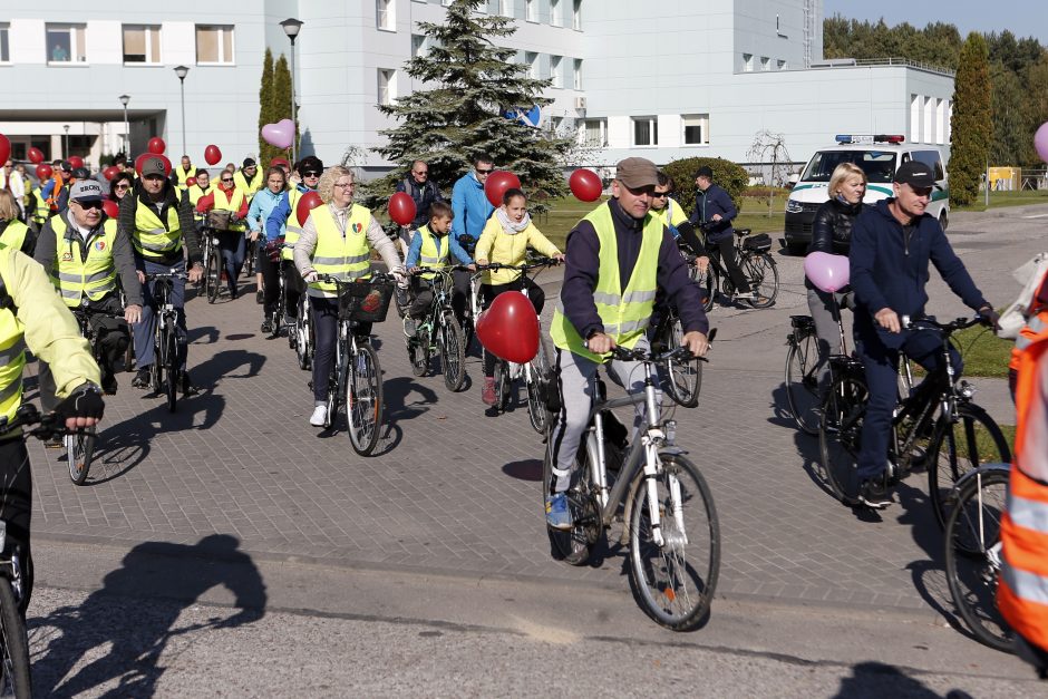 Nuo širdies ligų gydytojai ir jų pacientai spruko dviračiu