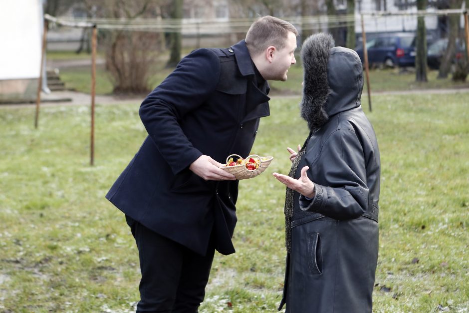 Eglutės įžiebimas Kauno gatvėje