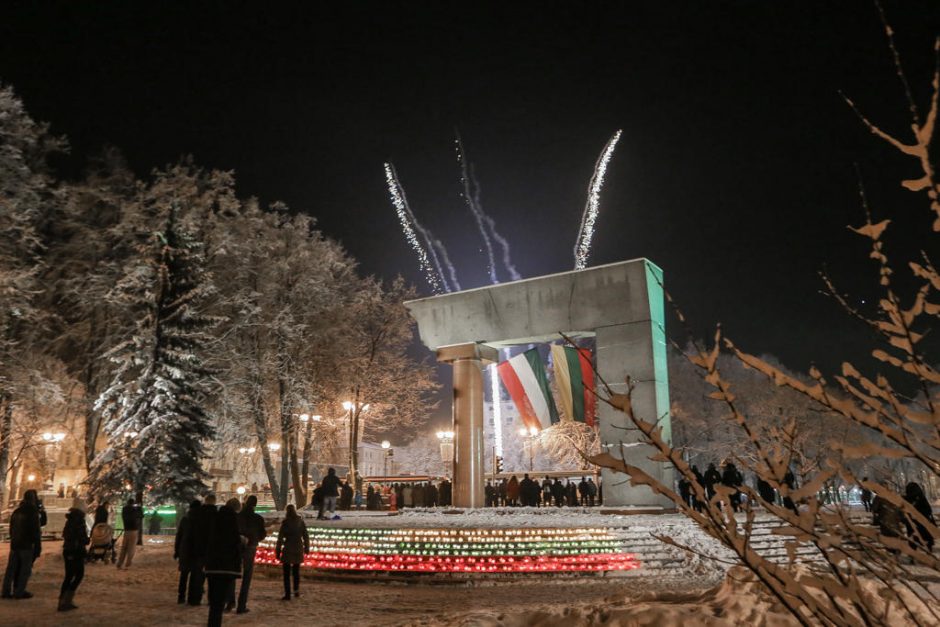 Šventinę dieną vainikavo įspūdingas fejerverkas