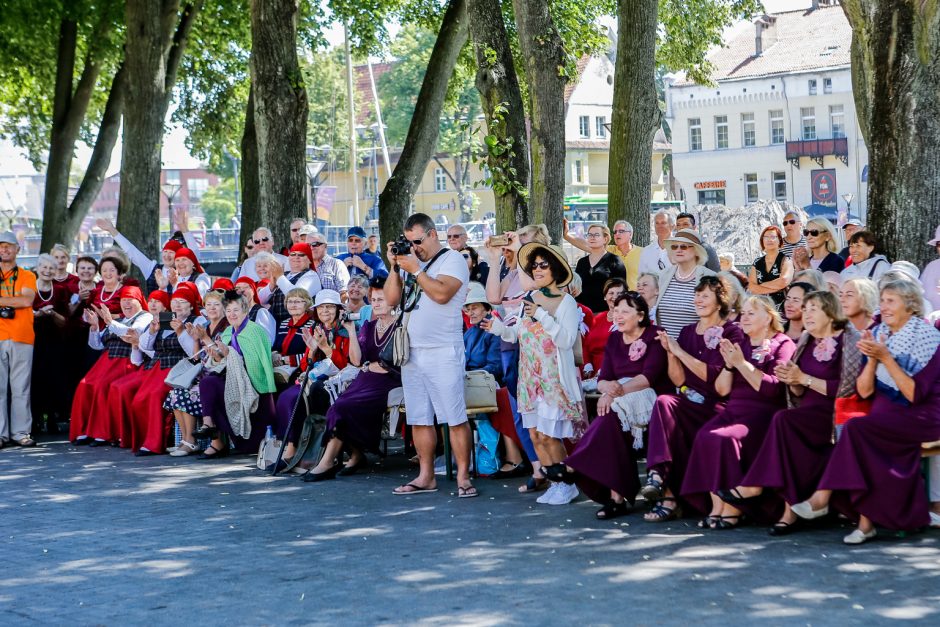 Prie „Žvejo“ paminklo sukosi šokėjai