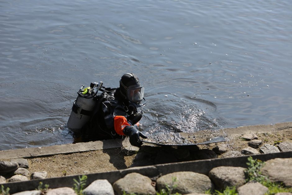 Klaipėdoje „Darom“ dalyviai švarino ir Danės dugną