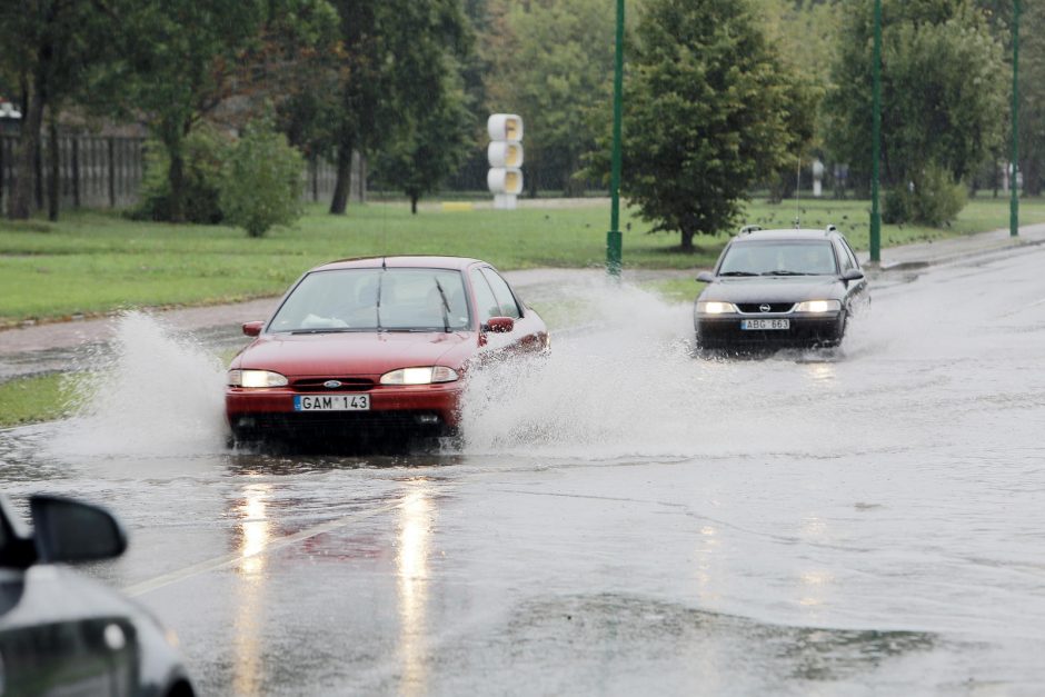 Uostamiestį vėl tvindė lietus (papildyta)