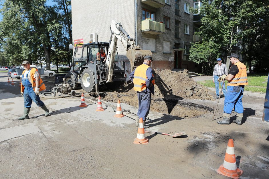 Klaipėdoje Taikos prospekte – vandentiekio avarija