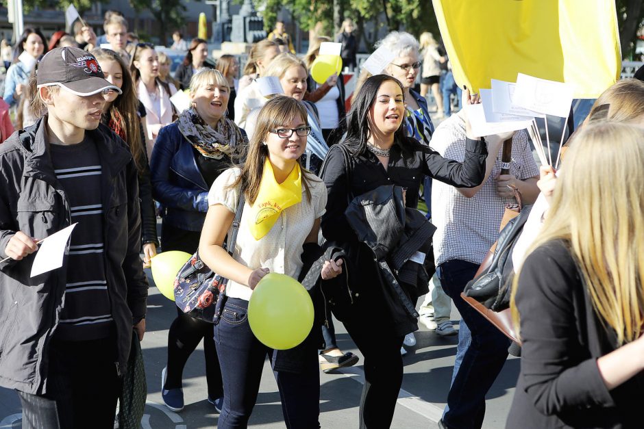 Uostamiesčio studentai švenčia rugsėjo 1–ąją