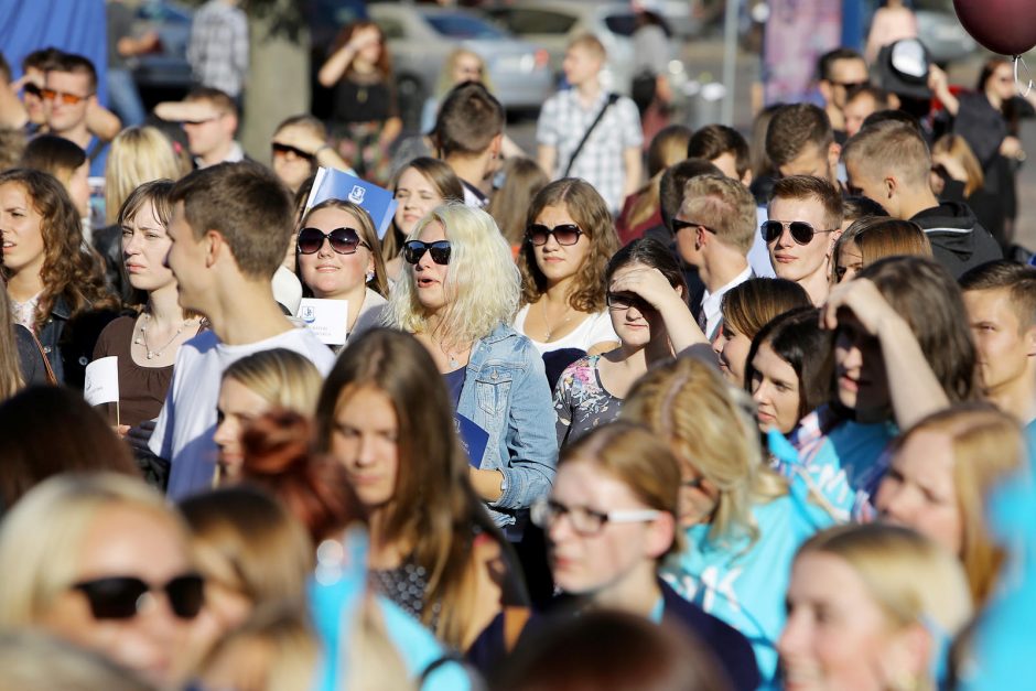 Uostamiesčio studentai švenčia rugsėjo 1–ąją