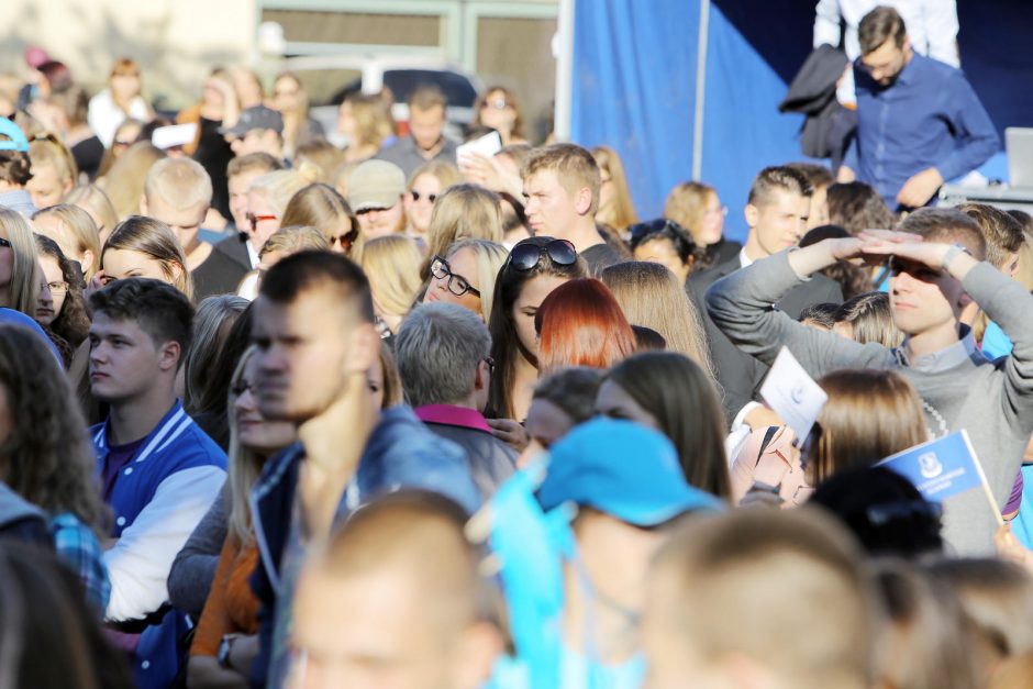 Uostamiesčio studentai švenčia rugsėjo 1–ąją