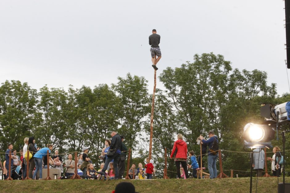 Joninių naktį išsiskleidė ugnies papartis