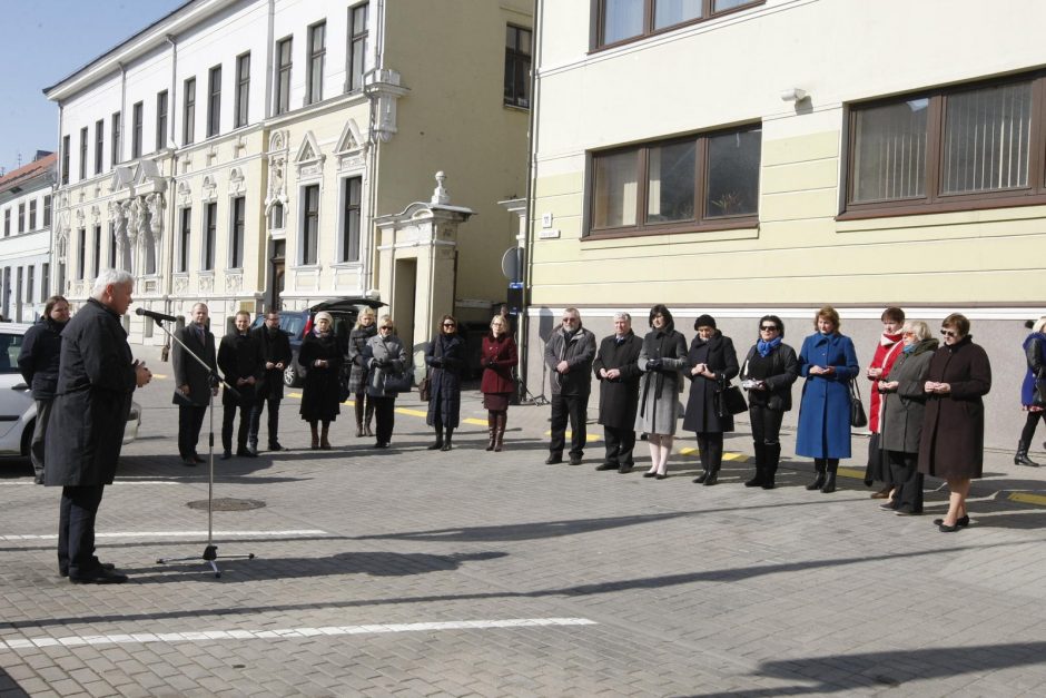 Klaipėdiečiai pagerbė žuvusius Briuselyje