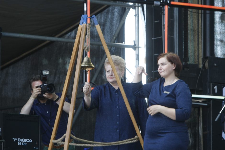 Uostamiestyje apsilankė D. Grybauskaitė, premjeras nepasirodė
