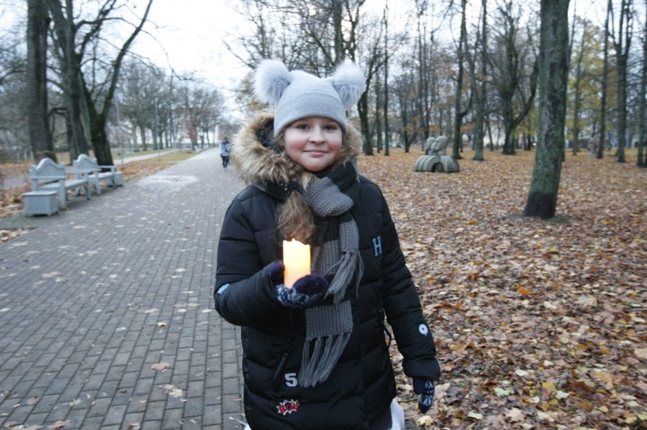 Klaipėdą sušildė žibintų šviesa