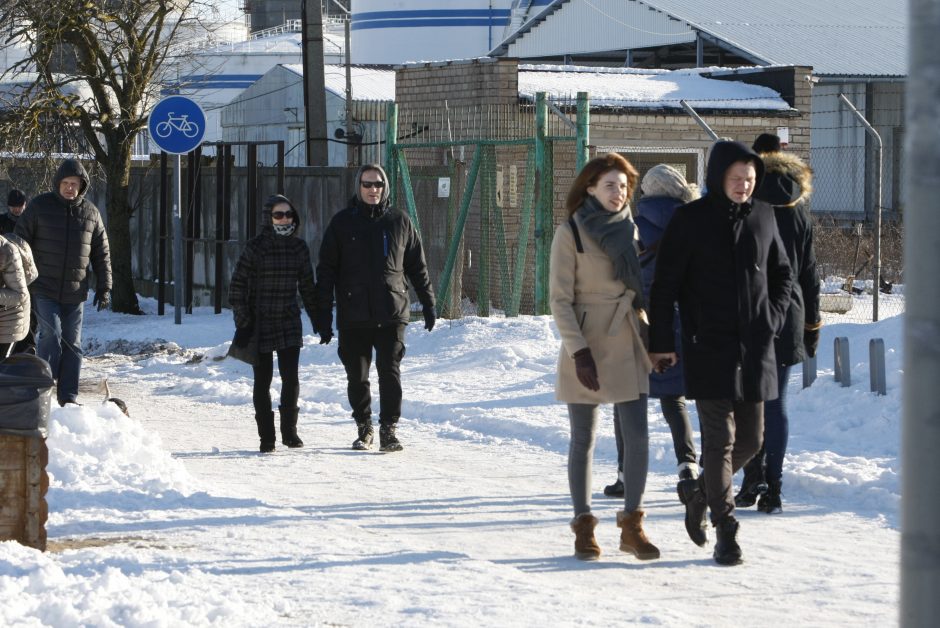 Žiemiški pajūrio vaizdai užbūrė klaipėdiečius