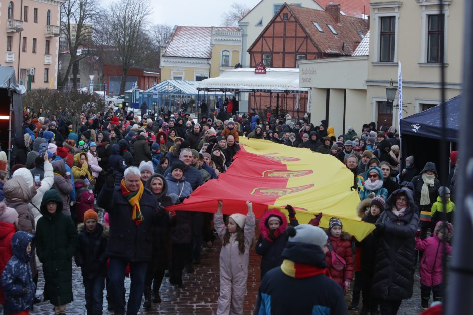 Klaipėdiečiai nepabūgo žvarbos