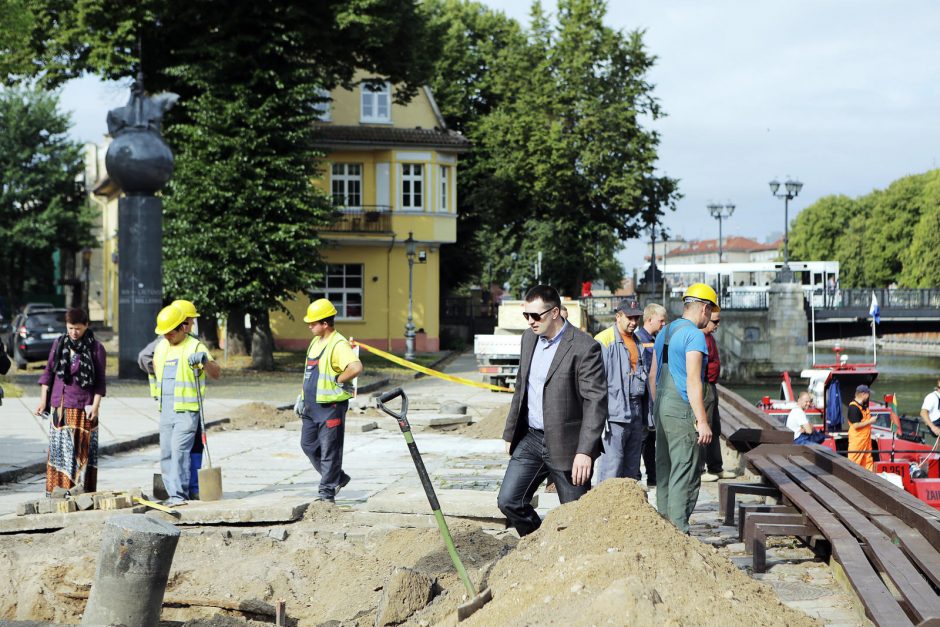 Danės upėje aptiktas stambus radinys