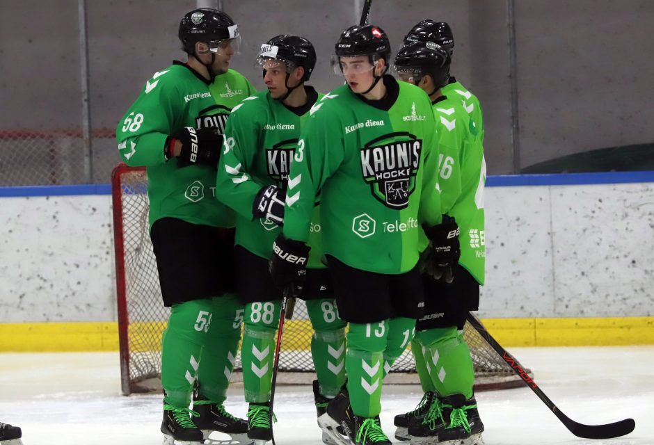 „Kaunas Hockey“ pusfinalį pradėjo įspūdinga pergale 