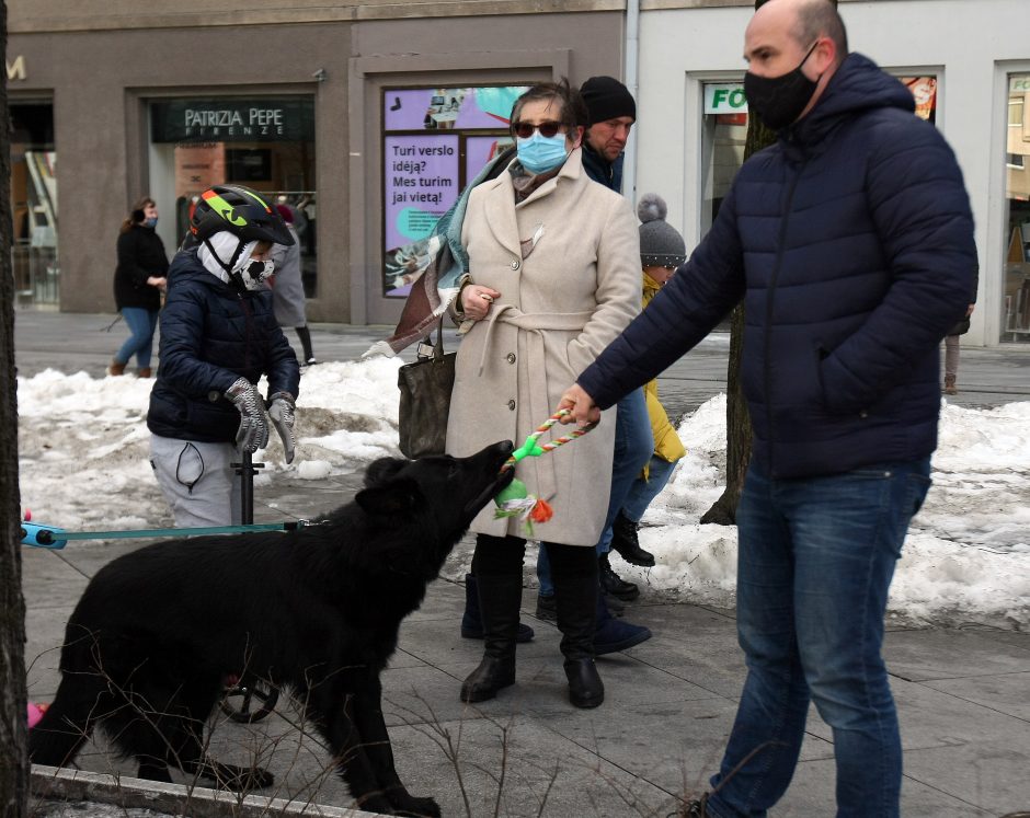 Laisvės alėjoje – minios žmonių