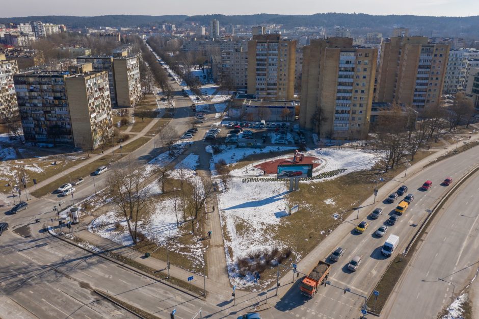 Partizanų vado J. Lukšos-Daumanto vardu pavadintas skveras Žirmūnuose