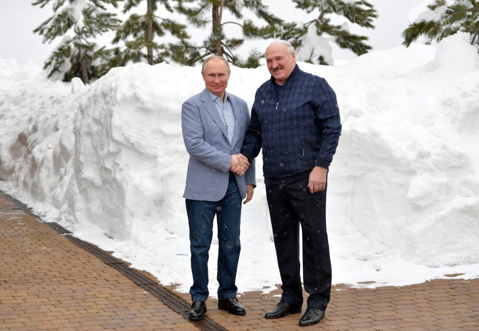 V. Putinas ir A. Lukašenka susitiko derybų Sočyje