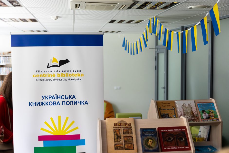 Vilniaus centrinėje bibliotekoje atidaryta ukrainiečių literatūros lentynėlė