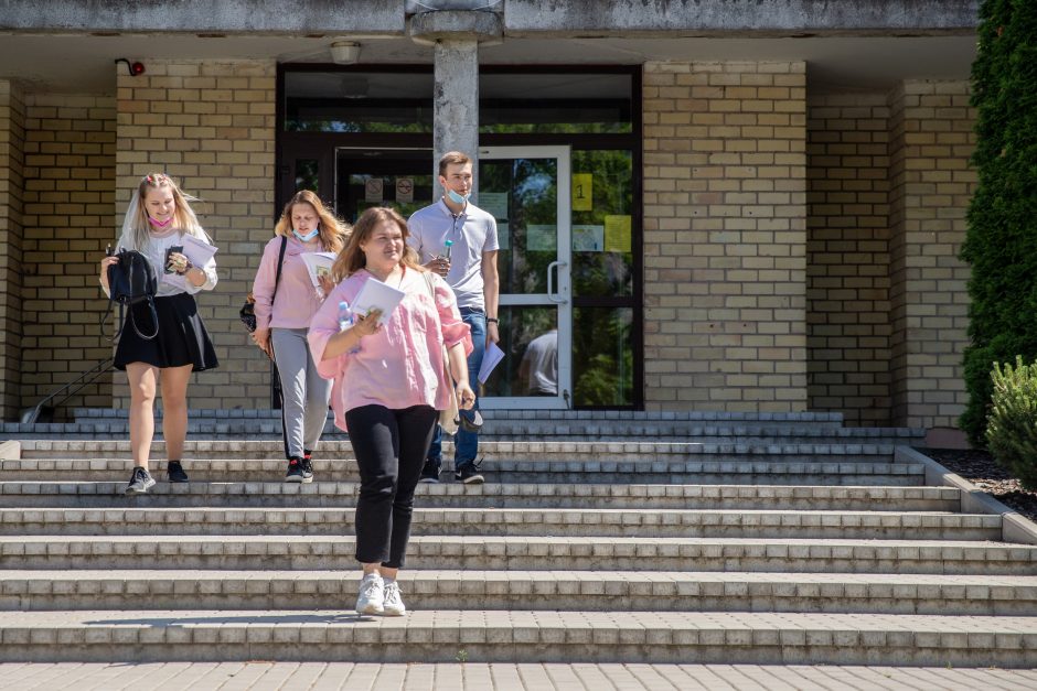 Dvyliktokų nuotaikos po matematikos egzamino