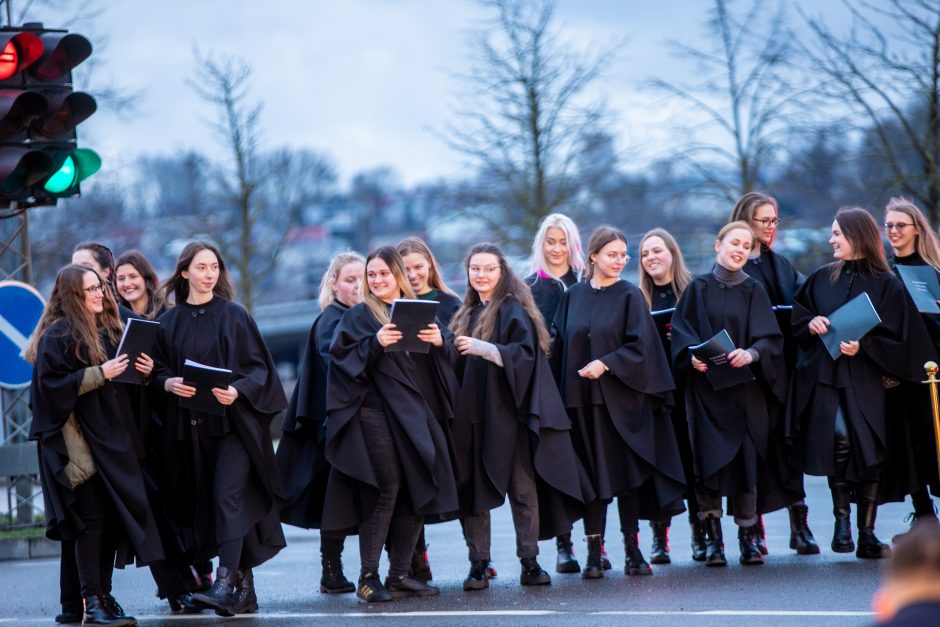 Lietuvos universiteto šimtmečio renginių startas – vienoje judriausių Kauno sankryžų