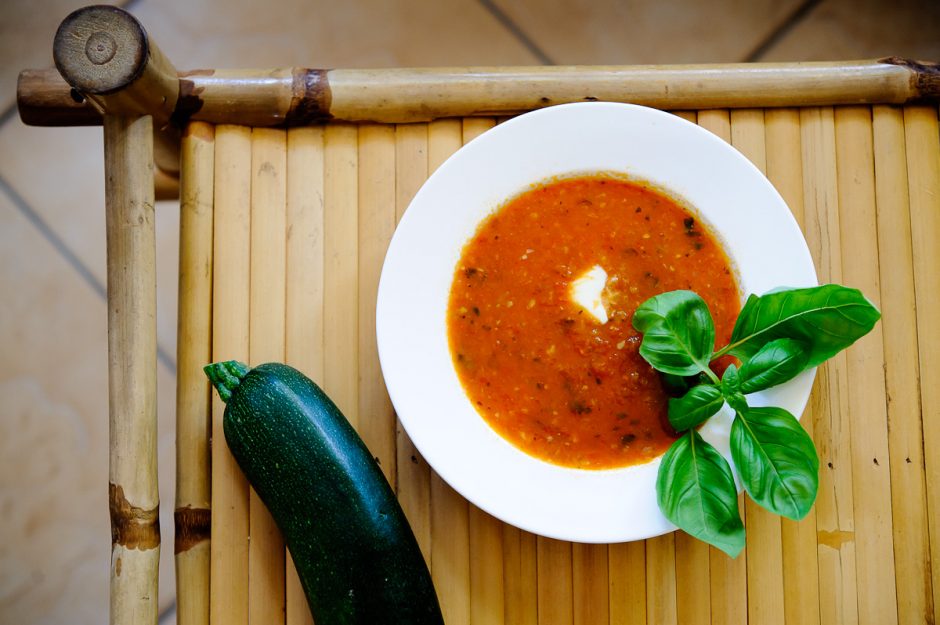 Gardi pomidorų sriuba (receptas)