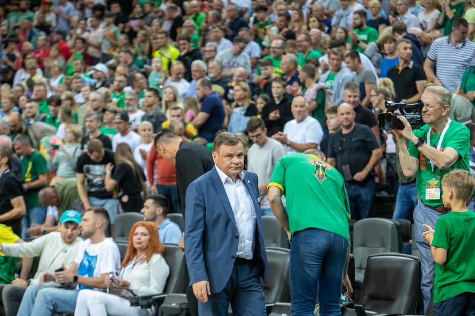 Lietuvos krepšinio rinktinei pergalę prieš Sakartvelą išplėšė T. Dimšos metimas