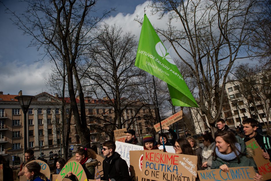 Pasaulinio jaunimo klimato streikas Vilniuje