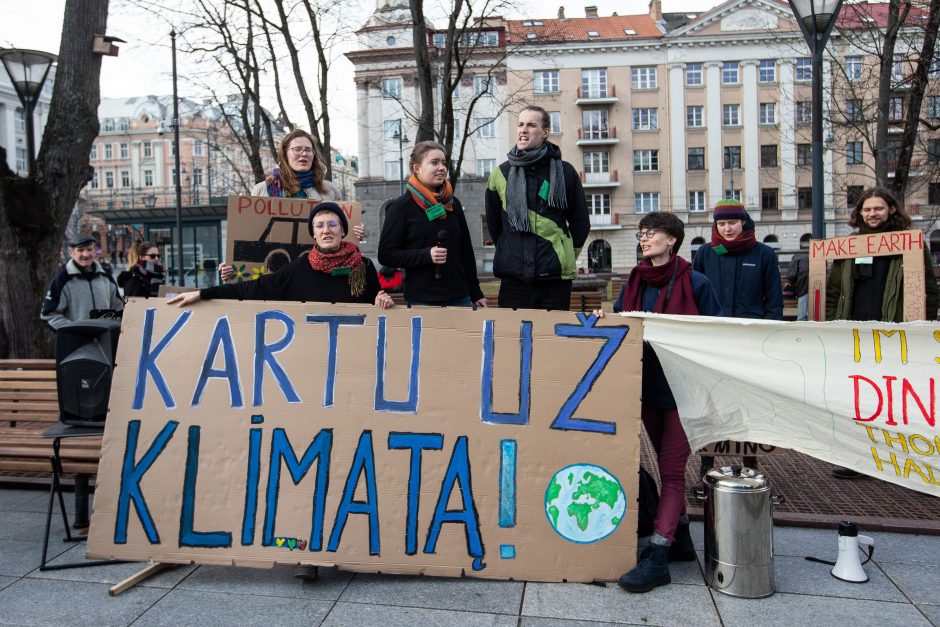 Pasaulinio jaunimo klimato streikas Vilniuje