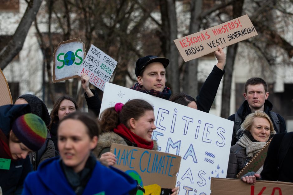 Pasaulinio jaunimo klimato streikas Vilniuje