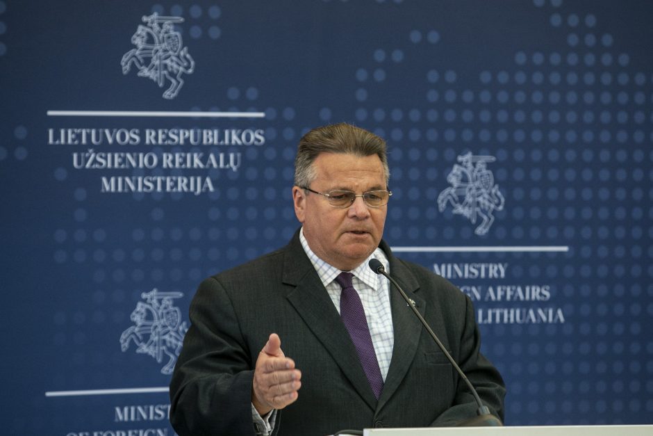 L. Linkevičiaus spaudos konferencija