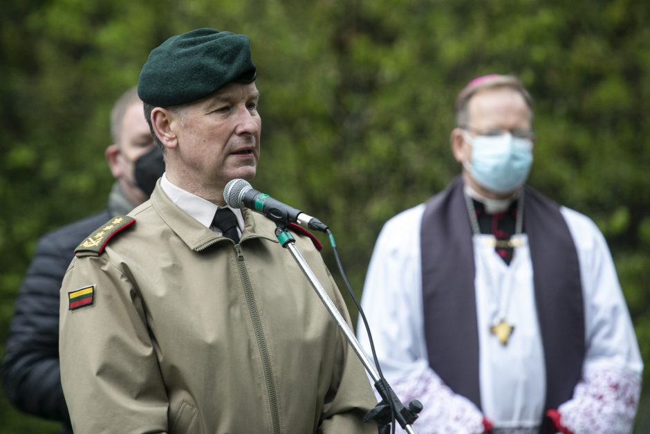 Vilniuje pašventintas paminklas paskutiniam partizanui – A. Kraujeliui-Siaubūnui